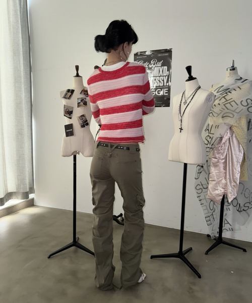 SHAGGIE（シャギー）の「フラップカーゴパラストパンツ（カーゴパンツ・レディース・ブラック/カーキ・MEDIUM/SMALL）」の8枚目の写真