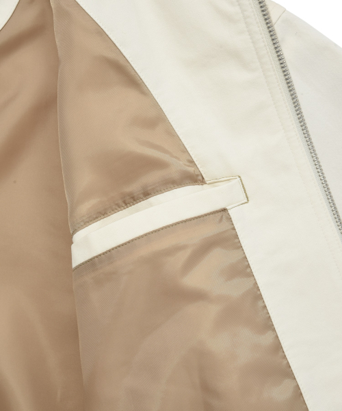 COVERNAT(カバーナット)の「コットンヘリンボンブルゾンアイボリー(ブルゾン・レディース・その他・LARGE/MEDIUM/X-LARGE)」の4枚目の写真