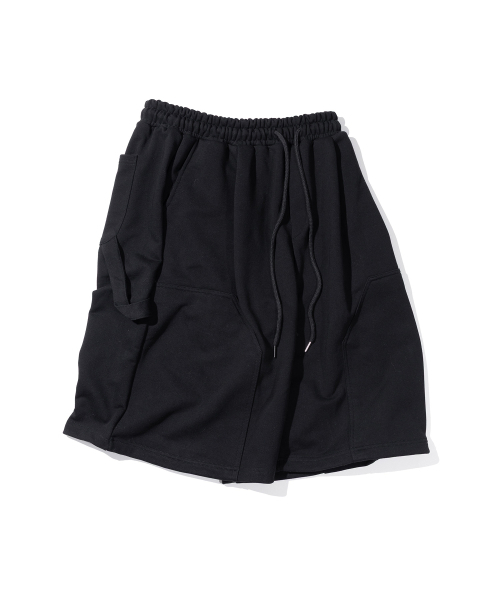 MASSNOUN(マスノウン)の「バミューダダブルニーカーペンターショートパンツショーツMSISP002-BK(その他パンツ・レディース・その他・LARGE/MEDIUM)」の1枚目の写真