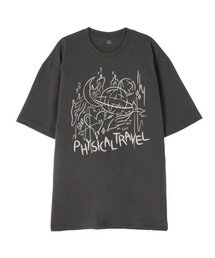 [オーバーサイズ]フィジカルトラベル13番手コットンラウンドネック半袖Tシャツ_カーキ