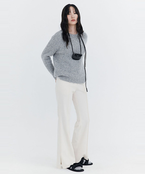WNDERKAMMER(ブンダーカンマー)の「コーデュロイセミブーツカットパンツ_アイボリー(その他パンツ・レディース・その他・X-SMALL/SMALL/MEDIUM)」の2枚目の写真
