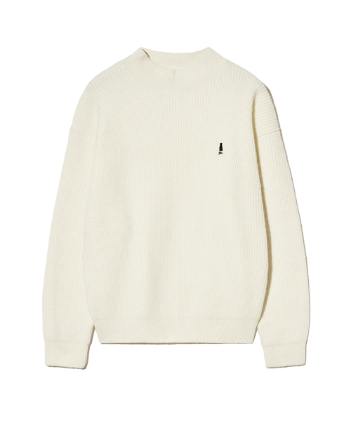 YALE(イェール)の「ブークレモックネックニット_アイボリー(ニット/セーター・レディース・その他・SMALL/MEDIUM/LARGE/X-LARGE)」の2枚目の写真