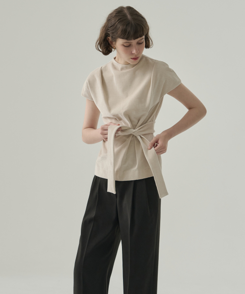DRAWFIT WOMEN（ドローフィットウーマン）の「ディリア タック ベルベットトップ [ASH BROWN]（その他トップス・レディース・その他・SMALL/MEDIUM）」の9枚目の写真