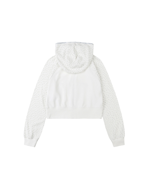 TUOMIO（トゥオミオ）の「FLOWER WAFFLE HOOD ZIP-UP [IVORY]（パーカー・レディース・その他・1/2）」の3枚目の写真