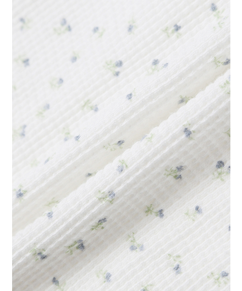 TUOMIO（トゥオミオ）の「FLOWER WAFFLE HOOD ZIP-UP [IVORY]（パーカー・レディース・その他・1/2）」の6枚目の写真