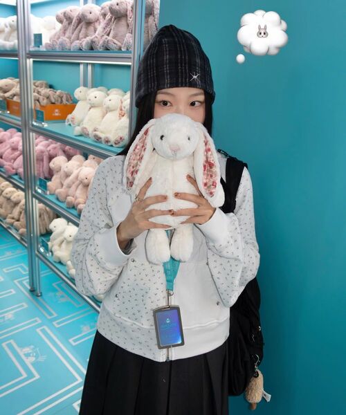 TUOMIO（トゥオミオ）の「FLOWER WAFFLE HOOD ZIP-UP [IVORY]（パーカー・レディース・その他・1/2）」の10枚目の写真
