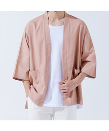 TOPBOY（トップボーイ）の「ルーズフィットリネン無地ローブカーディガンピンク（カーディガン/ボレロ）」