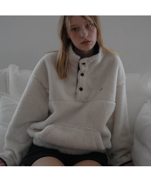 Shearling Half Zip-up [Ivory]