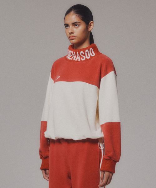 MENASOO(ミナス)の「Knit High Neck_Red(ニット/セーター・レディース・レッド・F/L)」の5枚目の写真
