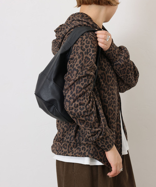 JOURNAL STANDARD LUXE（ジャーナルスタンダード　ラックス）の「フェイクレザー サークルBAG-M（エコバッグ/サブバッグ・レディース・ブラック/ブラウン/ホワイト・FREE）」の14枚目の写真
