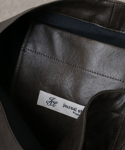 JOURNAL STANDARD LUXE（ジャーナルスタンダード　ラックス）の「フェイクレザー サークルBAG-M（エコバッグ/サブバッグ・レディース・ブラック/ブラウン/ホワイト・FREE）」の22枚目の写真