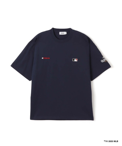 MLB(メジャーリーグベースボール)の「atmos x MLB SS T-shirt / アトモス x MLB Tシャツ【SP】(Tシャツ/カットソー・メンズ・ブラック/デザートカモ/ネイビー/グレー・L/M/XXL/XL)」の3枚目の写真