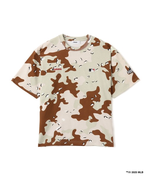 MLB(メジャーリーグベースボール)の「atmos x MLB SS T-shirt / アトモス x MLB Tシャツ【SP】(Tシャツ/カットソー・メンズ・ブラック/デザートカモ/ネイビー/グレー・L/M/XXL/XL)」の4枚目の写真