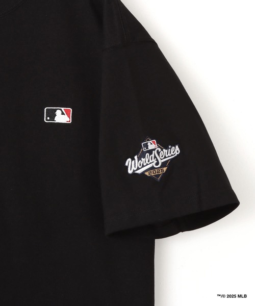 MLB(メジャーリーグベースボール)の「atmos x MLB SS T-shirt / アトモス x MLB Tシャツ【SP】(Tシャツ/カットソー・メンズ・ブラック/デザートカモ/ネイビー/グレー・L/M/XXL/XL)」の6枚目の写真