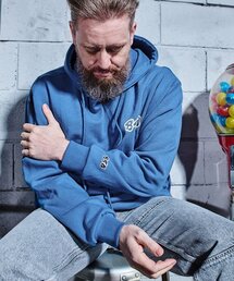 BETTERTHAN88（ベターザン88）の「4012IB ラージビロゴヘビーフードインブルー（パーカー）」