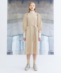 スクエアネック袖ボリュームワンピース【ZOZOTOWN限定アイテム