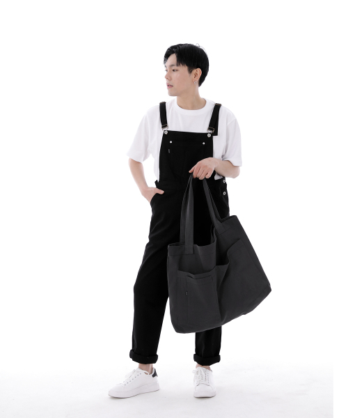 SAINTCREW(セントクルー)の「シティボーイ メガビッグショルダーバッグ CBM-110 チャコールグレー(エコバッグ/サブバッグ・メンズ・その他・フリー)」の12枚目の写真