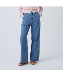 Summer Wide Flare Denim (Blue)