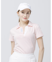 DOYOUKNOWMC（ドゥーユーノーエムシー）の「24SS Open Neck Shirt Collar Light Pink Short Sleeve T-Shirt（ポロシャツ）」