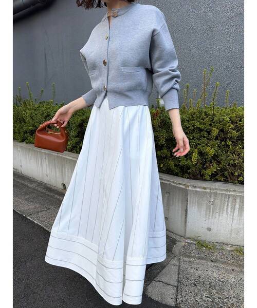 LAGUNAMOON（ラグナムーン）の「フォルムニットカーディガン（カーディガン/ボレロ・レディース・ネイビー/ライトグレー/ピンク・FREE）」の9枚目の写真