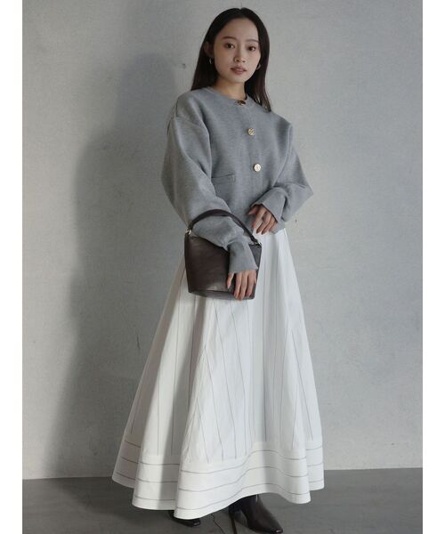 LAGUNAMOON（ラグナムーン）の「フォルムニットカーディガン（カーディガン/ボレロ・レディース・ネイビー/ライトグレー/ピンク・FREE）」の16枚目の写真