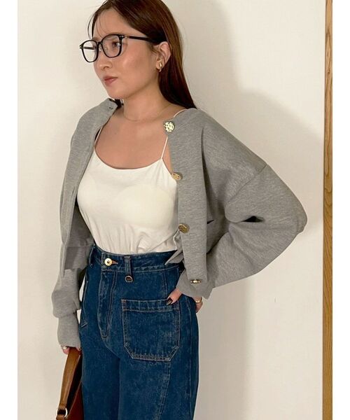 LAGUNAMOON（ラグナムーン）の「フォルムニットカーディガン（カーディガン/ボレロ・レディース・ネイビー/ライトグレー/ピンク・FREE）」の21枚目の写真