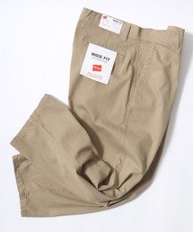 Hanes/へインズ WIDE FIT CHINO PANTS/ワイドフィット ストレート ノータック チノパンツ/レディース メンズ