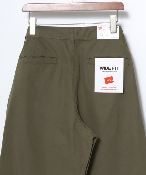 HANES(ヘインズ)の「Hanes/へインズ WIDE FIT CHINO PANTS/ワイドフィット ストレート ノータック チノパンツ/レディース メンズ(チノパンツ・メンズ・ブラック/ベージュ/カーキ・LL/S/M/L)」の18枚目の写真