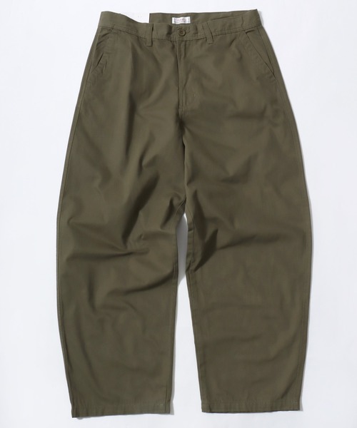 HANES(ヘインズ)の「Hanes/へインズ WIDE FIT CHINO PANTS/ワイドフィット ストレート ノータック チノパンツ/レディース メンズ(チノパンツ・メンズ・ブラック/ベージュ/カーキ・LL/S/M/L)」の4枚目の写真