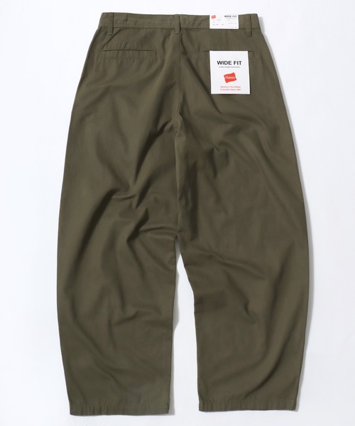 HANES(ヘインズ)の「Hanes/へインズ WIDE FIT CHINO PANTS/ワイドフィット ストレート ノータック チノパンツ/レディース メンズ(チノパンツ・メンズ・ブラック/ベージュ/カーキ/チャコール・LL/S/M/L)」の22枚目の写真