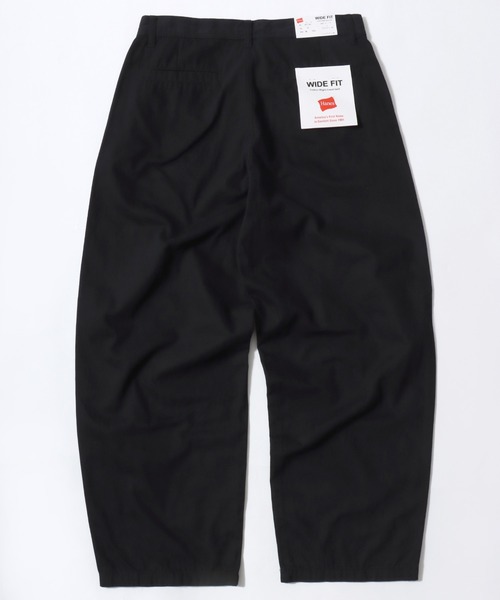 HANES(ヘインズ)の「Hanes/へインズ WIDE FIT CHINO PANTS/ワイドフィット ストレート ノータック チノパンツ/レディース メンズ(チノパンツ・メンズ・ブラック/ベージュ/カーキ・LL/S/M/L)」の7枚目の写真