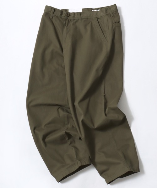 HANES(ヘインズ)の「Hanes/へインズ WIDE FIT CHINO PANTS/ワイドフィット ストレート ノータック チノパンツ/レディース メンズ(チノパンツ・メンズ・ブラック/ベージュ/カーキ・LL/S/M/L)」の9枚目の写真