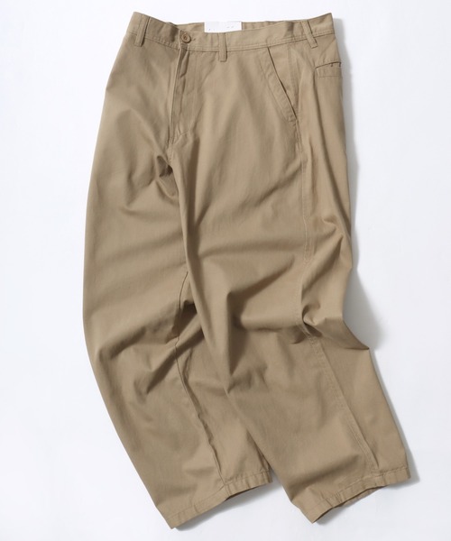 HANES(ヘインズ)の「Hanes/へインズ WIDE FIT CHINO PANTS/ワイドフィット ストレート ノータック チノパンツ/レディース メンズ(チノパンツ・メンズ・ブラック/ベージュ/カーキ・LL/S/M/L)」の10枚目の写真