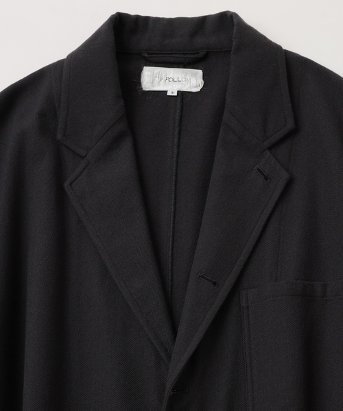 FOLL / フォル】washed wool cotton daily jacket（テーラード