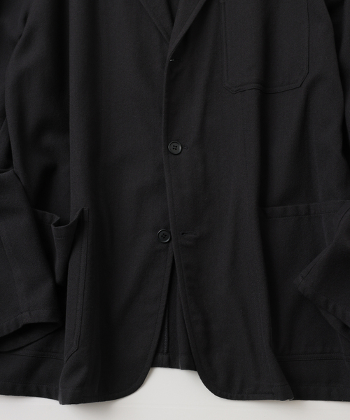 UNFOLLOW(アンフォロー)の「【FOLL / フォル】washed wool cotton daily jacket(テーラードジャケット・メンズ・グレー・3/2)」の3枚目の写真