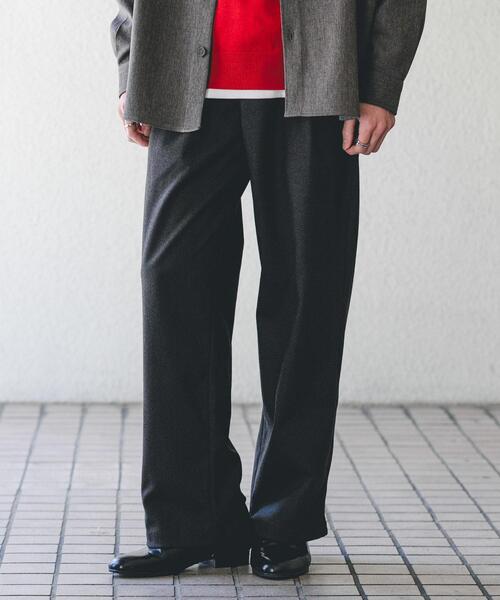 SENSE OF PLACE by URBAN RESEARCH（センスオブプレイスバイアーバンリサーチ）の「ブラッシュドイージーワイドパンツ（その他パンツ・メンズ・チャコールグレー/ブラック/ブラウン・LARGE/MEDIUM）」の16枚目の写真