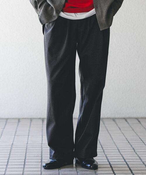 SENSE OF PLACE by URBAN RESEARCH（センスオブプレイスバイアーバンリサーチ）の「ブラッシュドイージーワイドパンツ（その他パンツ・メンズ・チャコールグレー/ブラック/ブラウン・LARGE/MEDIUM）」の7枚目の写真