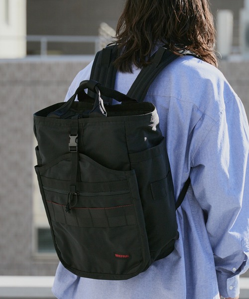 BRIEFING（ブリーフィング）の「BRIEFING/ブリーフィング GYM PACK MW GENⅡ リップストップナイロン メンズ バックパック 2026年 夏 夏服（バックパック/リュック・メンズ・ブラック・FREE）」の4枚目の写真