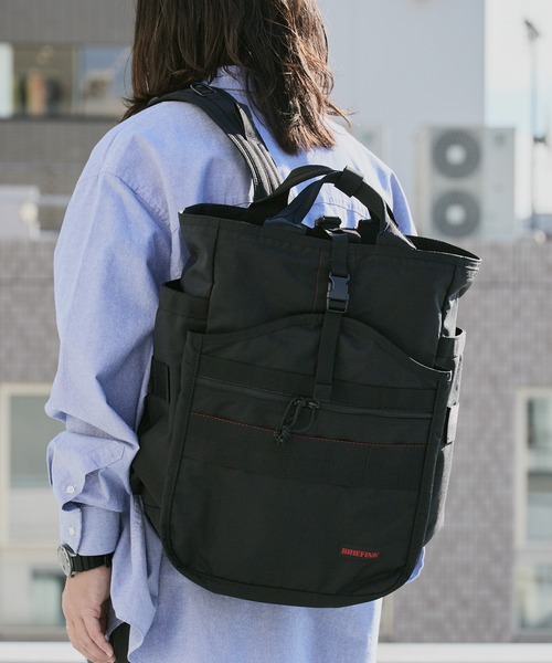 BRIEFING（ブリーフィング）の「BRIEFING/ブリーフィング GYM PACK MW GENⅡ リップストップナイロン メンズ バックパック 2026年 夏 夏服（バックパック/リュック・メンズ・ブラック・FREE）」の5枚目の写真