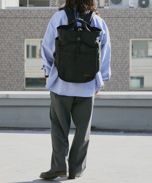 BRIEFING（ブリーフィング）の「BRIEFING/ブリーフィング GYM PACK MW GENⅡ リップストップナイロン メンズ バックパック 2026年 夏 夏服（バックパック/リュック・メンズ・ブラック・FREE）」の6枚目の写真