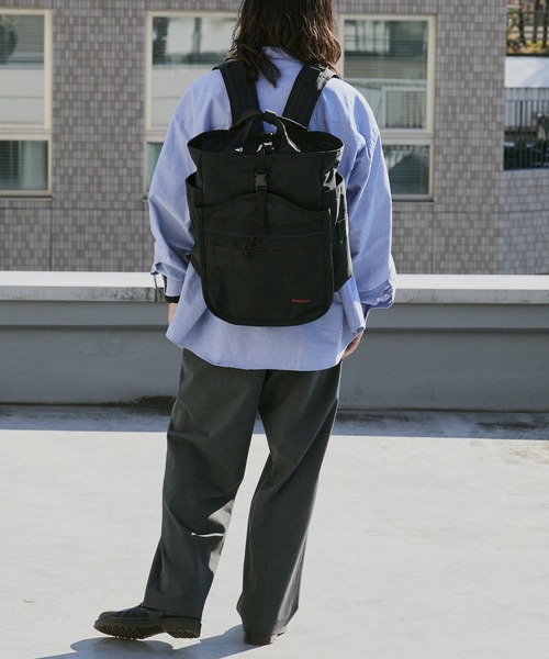 BRIEFING（ブリーフィング）の「BRIEFING/ブリーフィング GYM PACK MW GENⅡ リップストップナイロン メンズ バックパック 2026年 夏 夏服（バックパック/リュック・メンズ・ブラック・FREE）」の7枚目の写真