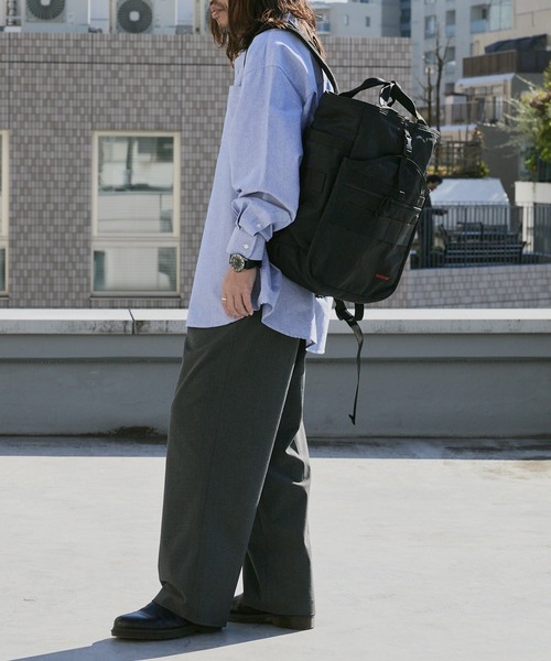 BRIEFING（ブリーフィング）の「BRIEFING/ブリーフィング GYM PACK MW GENⅡ リップストップナイロン メンズ バックパック 2026年 夏 夏服（バックパック/リュック・メンズ・ブラック・FREE）」の8枚目の写真