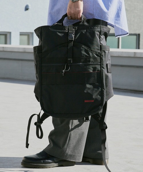 BRIEFING（ブリーフィング）の「BRIEFING/ブリーフィング GYM PACK MW GENⅡ リップストップナイロン メンズ バックパック 2026年 夏 夏服（バックパック/リュック・メンズ・ブラック・FREE）」の9枚目の写真