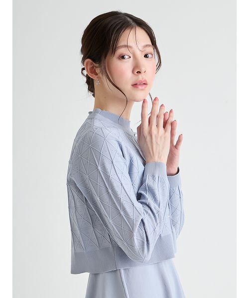 CELFORD(セルフォード)の「Premiumスプリングプレートパターンニットアップ(ワンピース・レディース・アイボリー/ブラック/サックスブルー・38/36)」の17枚目の写真
