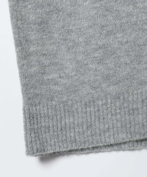 JEANASIS（ジーナシス）の「【選べる着丈】7Gアルパカブレンドポロニット/638829（ニット/セーター・レディース・ライトブルー/グレー/ブラック系その他/ピンクベージュ・MEDIUM/LARGE）」の18枚目の写真