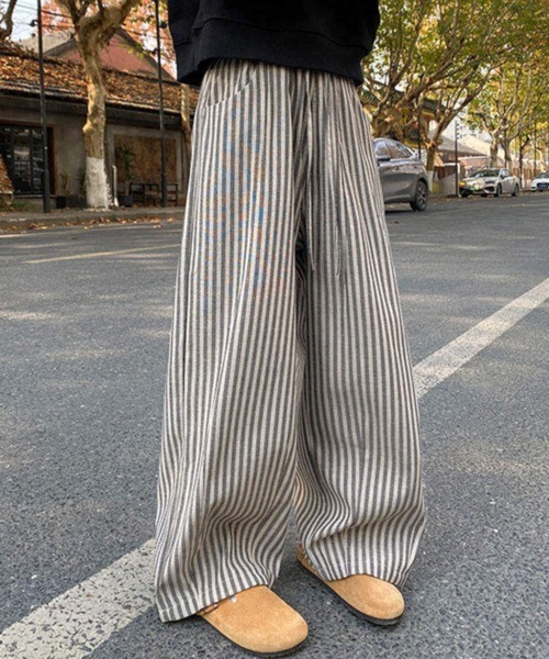 NOWLE(ノウル)の「【NOWLE】リラックスフィット ストライプ イージーパンツ(その他パンツ・メンズ・グレー/ブラック・LARGE/MEDIUM/SMALL)」の16枚目の写真