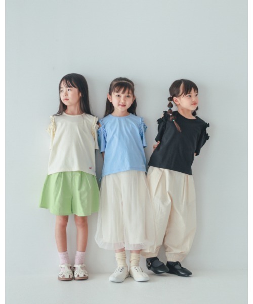 NHT(エヌエイチティー)の「NHT/エヌエイチティー チュールバルーンパンツ(その他パンツ・キッズ・アイボリー/ブラック・110cm/120cm/130cm/140cm/150cm/160cm)」の11枚目の写真