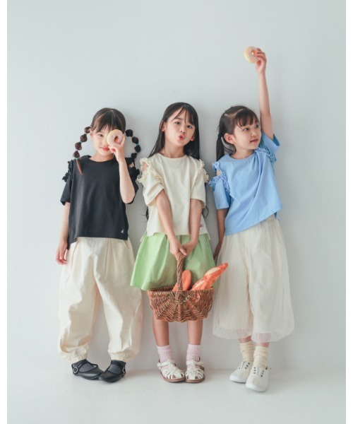 NHT(エヌエイチティー)の「NHT/エヌエイチティー チュールバルーンパンツ(その他パンツ・キッズ・アイボリー/ブラック・110cm/120cm/130cm/140cm/150cm/160cm)」の12枚目の写真