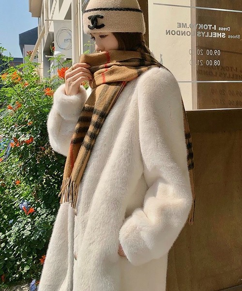 セール】フェイクファーロングコート（その他アウター）｜Girly Doll