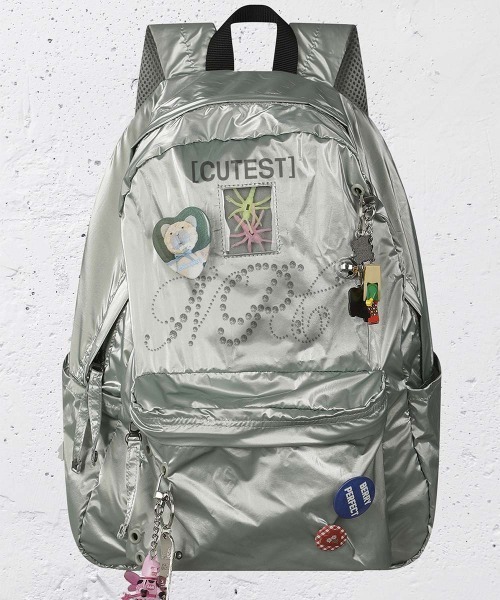 SCULPTOR（スカルプター）の「NPC Metallic Backpack（バックパック/リュック・レディース・ピンク/ホワイト/セージグリーン・FREE）」の2枚目の写真